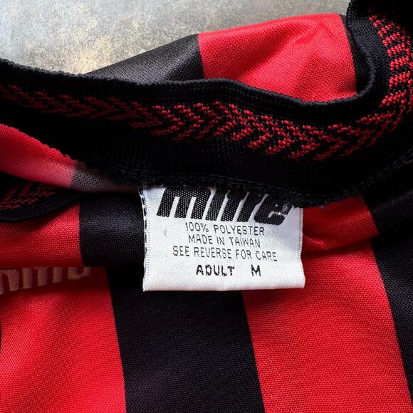 Vintage Mitre Striped Soccer Football Jersey - Picture 3 of 3